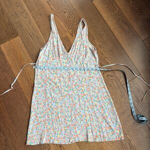 Vibrant Floral V-Neck Dress